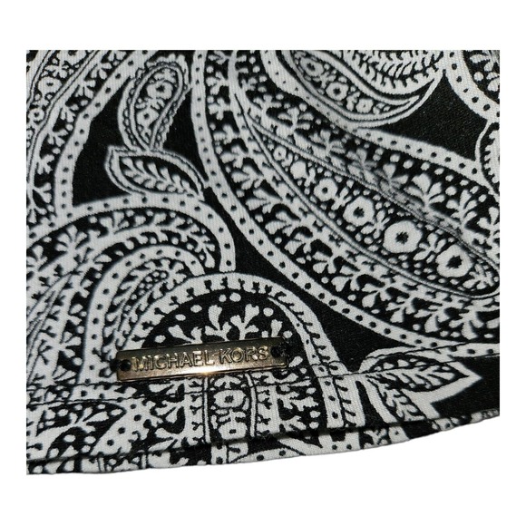 Michael Kors Blouse Women's Medium Paisley 3/4 Bell Sleeve Casual Work Wear - Picture 3 of 6